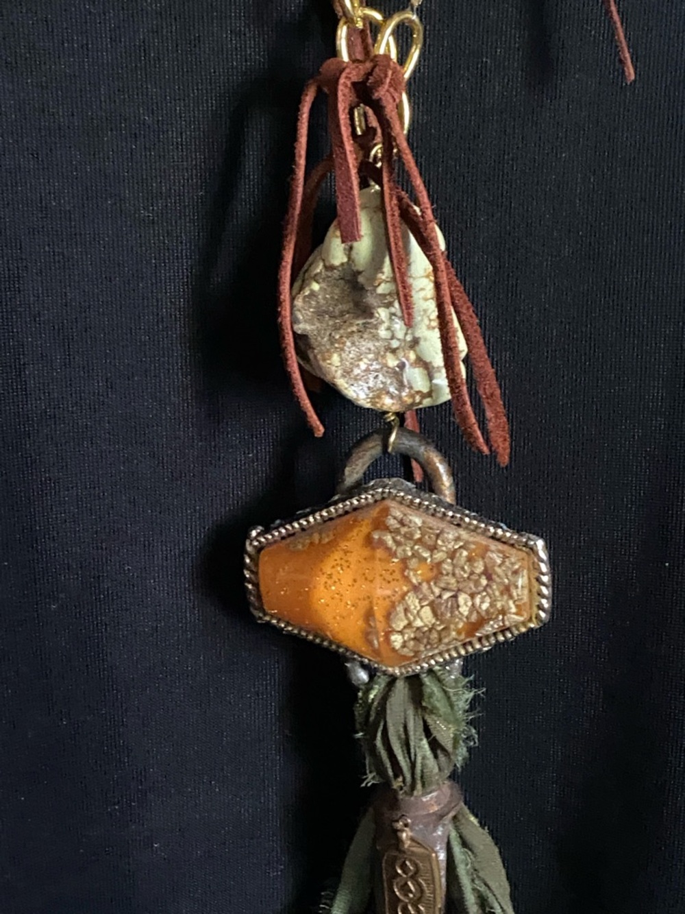 Pair of Long Boho Necklaces - Picture 3 of 9